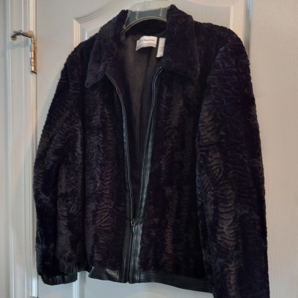 Alfred Dunner Faux Fur Jacket